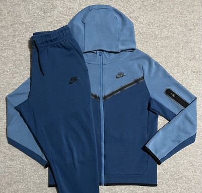 Nike Tech Fleece Trainingsanzug niederländisch blau, Kinder Größe XL Alter 13-15 Jahre guter Zustand RAR