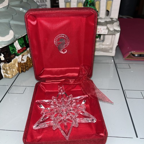 Waterford Marquis Crystal 2004 Anual Copo de Nieve Estrella Adorno de Navidad con Caja - Imagen 5 de 8
