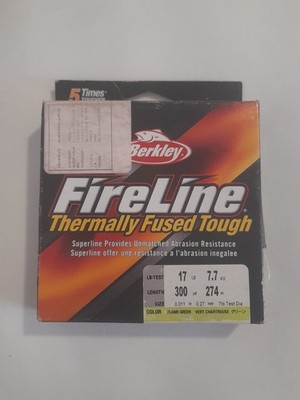 FireLine Thermally Fused Tough 17LBS 300 YDS  Flame Green
