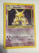 Pokemon Alakazam Base Set Holo 1/102 on eBay