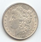 1899 Morgan Silver Dollar, Scarce P Mint, Bright and Lustrous AU-Unc — photo 1