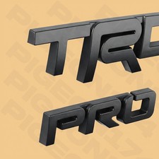 For 4runner Fj Cruiser Tundra Tacoma Black Metal Pt413-00150 Trd Pro Emblem