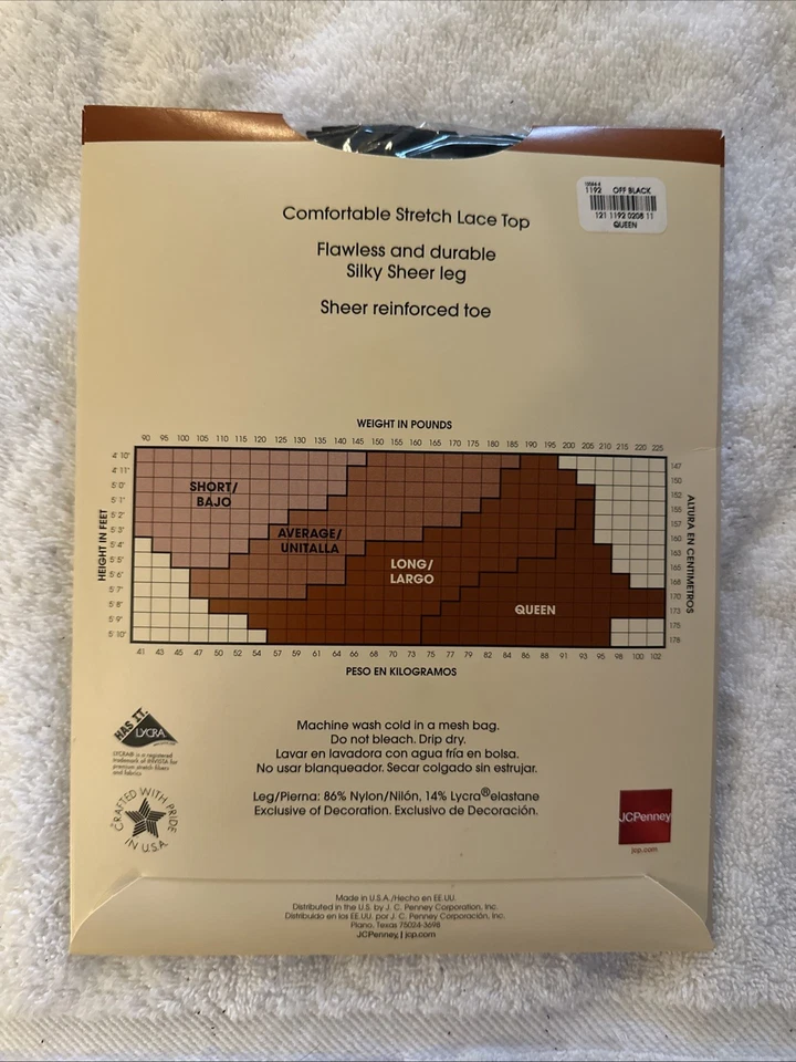 Nuevo East 5th Top de encaje elástico reforzado sedoso transparente hasta el muslo Queen Off Negro Foto 4 de 4