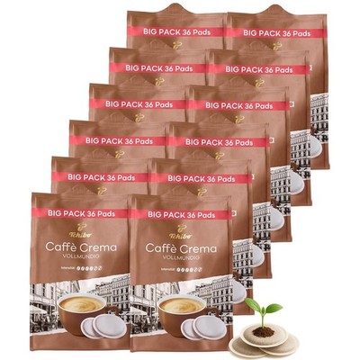 Tchibo Kaffeepads Vorratspack Maxipack, Caffè Crema vollmundig, 432 Stück