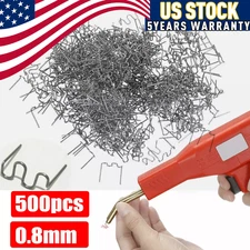 500 PCS Hot Stapler Staples Repair Set For Plastic Welder Gun Car Bumper Fender