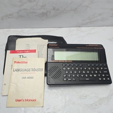 Franklin Language Master LM5000 Black Talking Pronouncing Dictionary Thesaurus