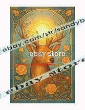 1000 piece jigsaw puzzle Golden Antler Stag Nature guardian