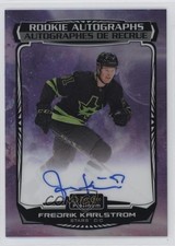 2022-23 O-Pee-Chee Platinum Rookie Cosmic 4/65 Fredrik Karlstrom #R-FK Auto 3ir