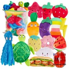 Squeaky Dog Toys, Small Puppy Toys, Cute Interactive Pets 15 Pack Squeaky Toys