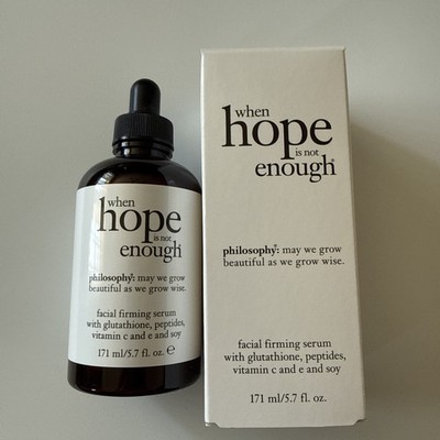 Philosophy When Hope is not Enough Facial Firming Serum 5.7 oz- NEW