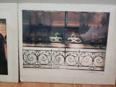 Iron Balistrade, France, signed Drawing , 22x17
