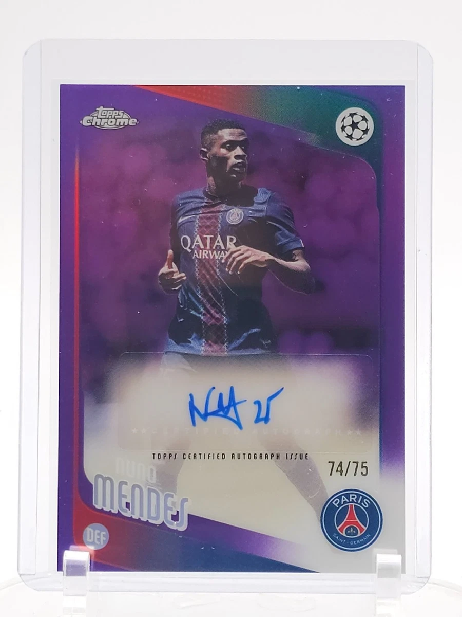 Topps Soccer Sports Paris Saint-Germain Trading Cards Autographed