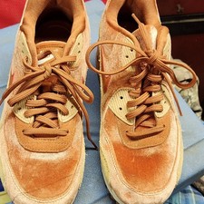 Nike Air Max 90 Mens Brown Leather Low Top La...