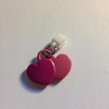 Pop Girl Ear Bud Charm: Pink Double Heart