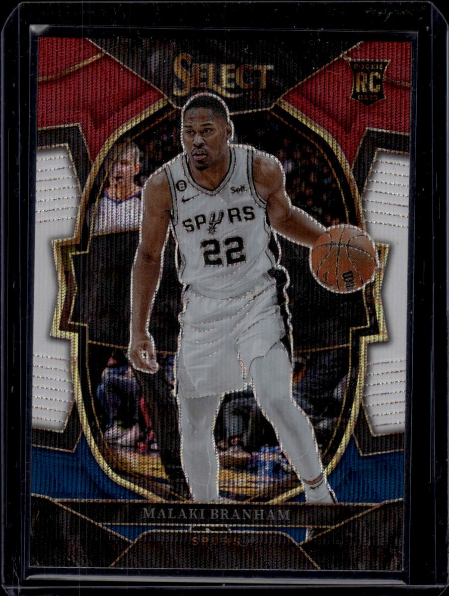 2022-23 Panini Select Tri-Color Prizms #95 Malaki Branham Spurs Rookie