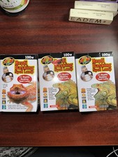 3-Zoo Med Repti Basking Spot Lamp Reptile 100 W / 100 Watt New In Box 