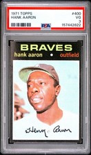 Vintage Topps Hank Aaron Baseball Cards Showcase Gallery and Checklist 71