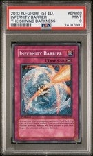 Infernity Barrier Yugioh 2010 TSHD-EN089 Secret Rare 1st Edition PSA 9