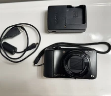 Sony Cyber-shot DSC-HX9V 16.2MP Digital Camera Black Parts Or Repair As-is