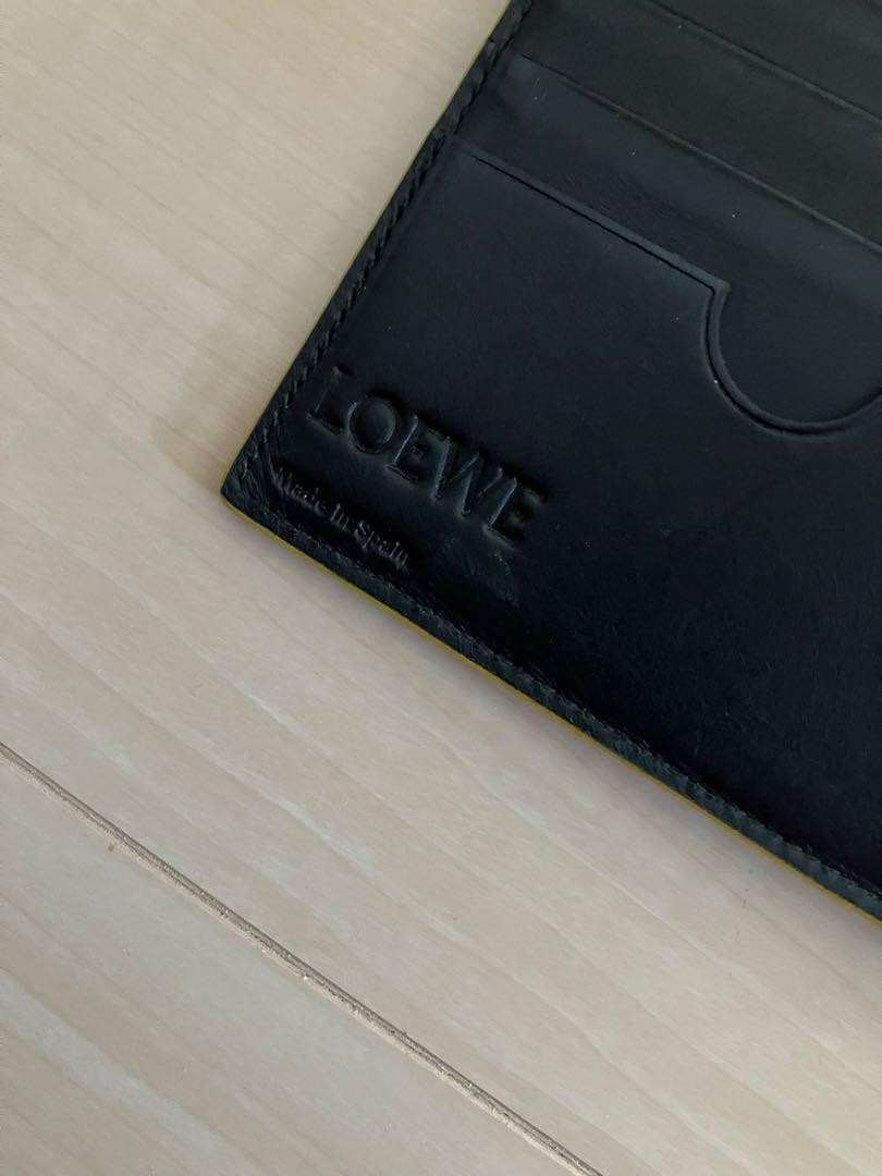 Loewe Wallet Super Passport Case Repeat Anagram Yellow Limited Edition 2509TK