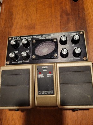 Boss RT-20 sound processor with adapter in box