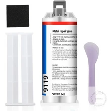 Professional Metal Repair Epoxy Glue, 1.6 Oz Heavy Duty Weld Strongest for Metal
