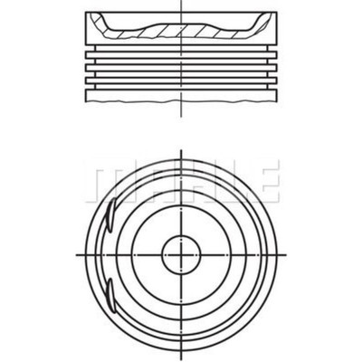 MAHLE Kolben für Opel Lotus Zafira A F75 2.0 OPC Astra H CC L08 L67 F07 F67