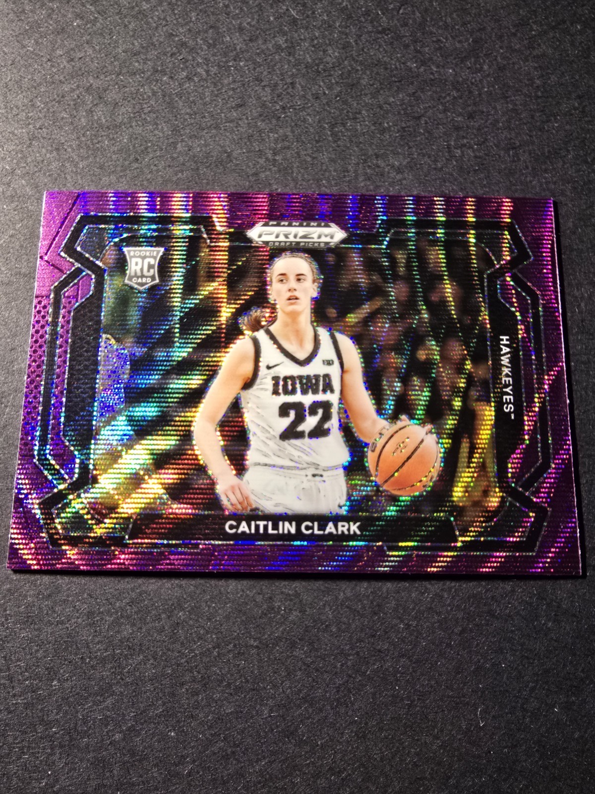 2024 Panini Prizm Draft Picks - Caitlin Clark #57 Purple Wave Prizm