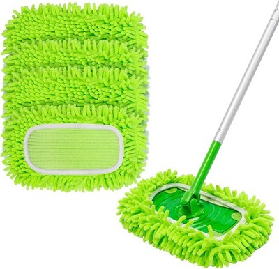 4Pcs for Swiffer Reusable Dry Sweeping Cloths Microfiber Wet Mop Pads Compatible