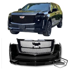 Complete Front Bumper Body Kit Assembly Fits for 2021-2024 Cadillac Escalade