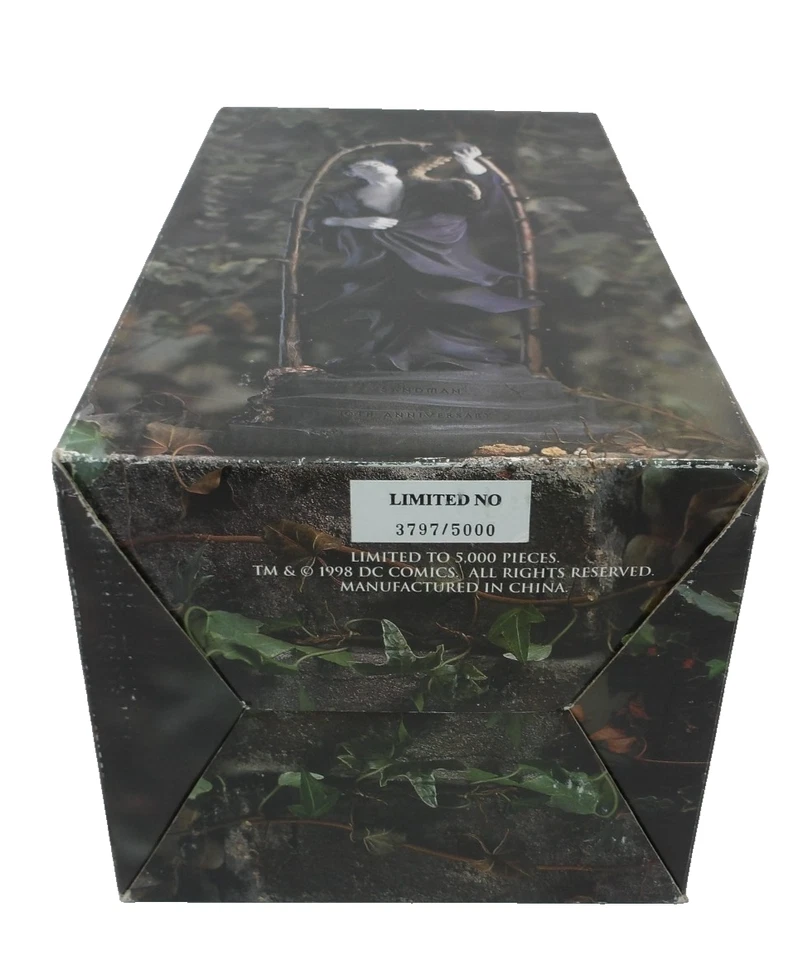 Estatua de porcelana Sandman 10 aniversario 12" LE #3797/5000 Vertigo DC Comics Foto 3 de 4