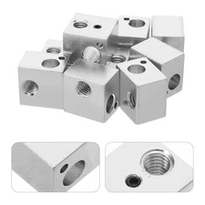 10 Pcs Print Heating Block 3d Printer Hotend Extruder Heater Kit Aluminum