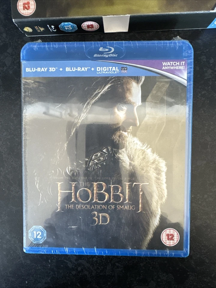 The Hobbit: The Desolation of Smaug  Blu Ray 3D + Blu Ray + Slipcover - NEW - Image 3 of 4