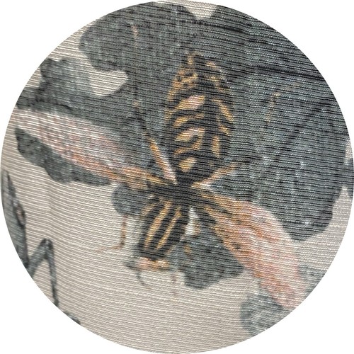 TANGMEN traditionelles chinesisches Kleid Cheongsam Qipao grau Blumen Midi Flügelärmel L - Bild 12 von 16