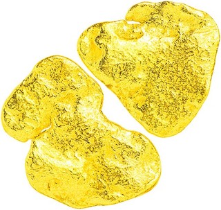 0.3055 Gram Alaska Natural Gold Nuggets (#81044) 2pcs Alaskan Gold Nuggets