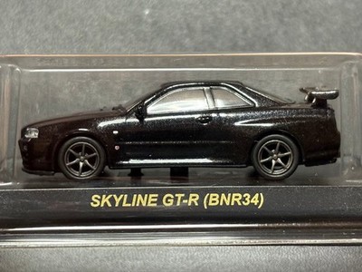 Kyosho 1/64 Nissan Skyline GT-R BNR34 Black Pearl JDM Modellauto Diecast #0236