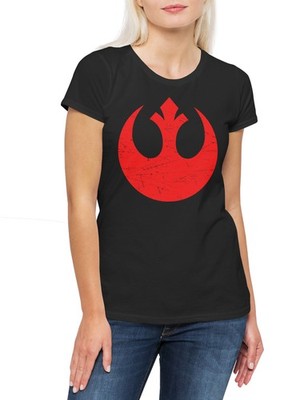 Alliance Logo Damen T-Shirt Wars Rebel Krieg Rebellion Star Sterne Alliance Der