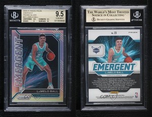 2020-21 Panini Prizm Emergent Silver Lamelo Ball #23 BGS 9.5 GEM MINT Rookie RC