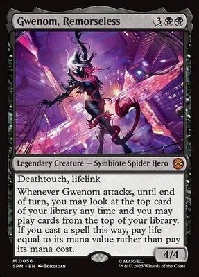 Magic - Gwenom, Remorseless - Mythic/L. Kreatur - Magic:  Marvel's Spider-Man NM