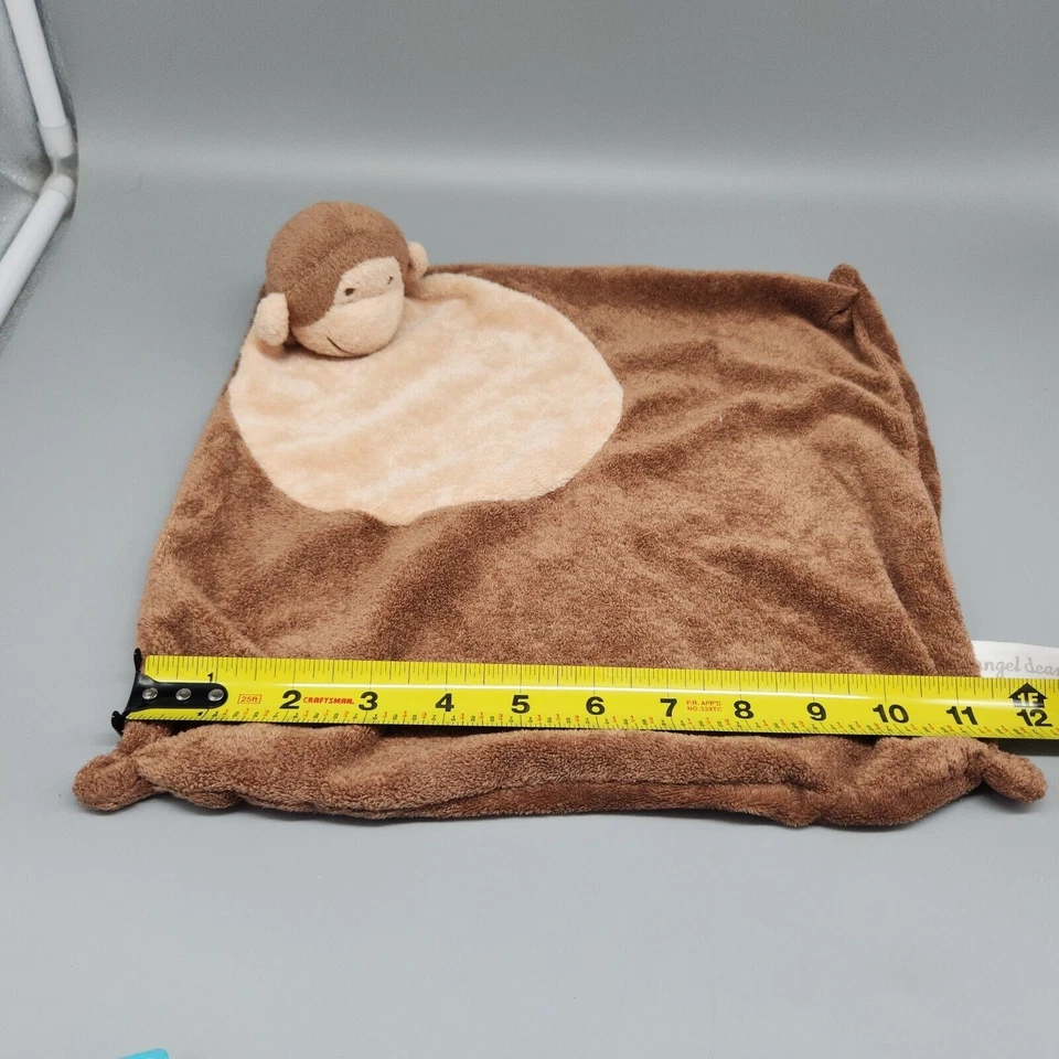 Angel Dear обезьяна безопасности одеяло ребенка милый коричневый желтовато-коричневый плюшевая мягкая игрушка животное - Изображение 3 из 4