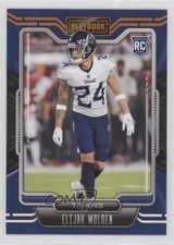 2021 Panini Playbook Rookie Orange Elijah Molden #177 0nr3