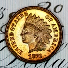 * 1876 * PRISTINE++ GEM PROOF INDIAN HEAD PENNY * FROM ORIGINAL COLLECTION