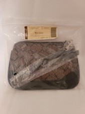 LONGABERGER signature WRISTLET LEATHER CANVAS new black brown