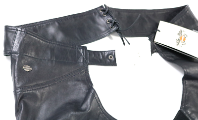USA製 ハーレーダビッドソン チャップス 本革 レザーパンツ バイク XL harley davidson chaps XL black leather lightweight lined Essential