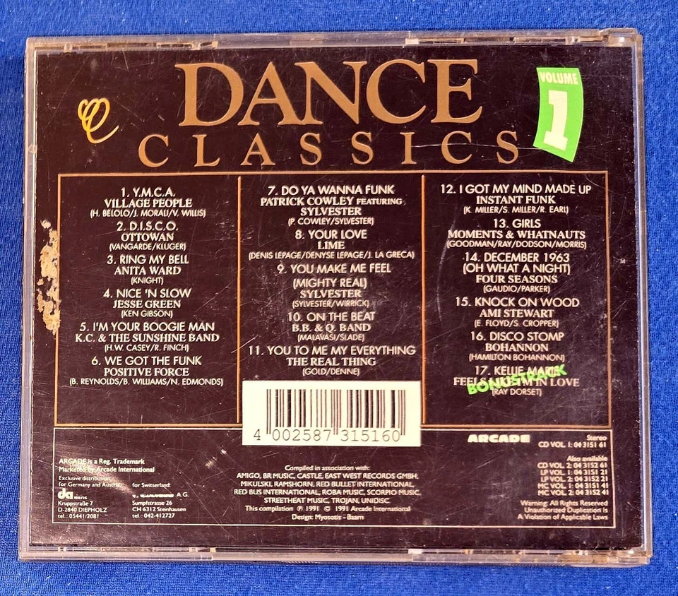 CD - Dance Classics - Volume 1 - CD´s - Bild 2 von 2