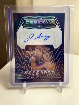 2023-24 Panini Obsidian #VS-IVE Jaden Ivey Volcanic Signatures /75
