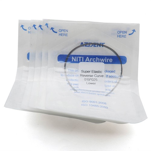 2pcs AZDENT Dental Arch Wires Orthodontic NITI Reverse Curve Rectangular - Picture 8 of 130