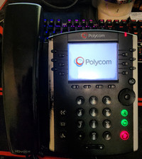 Polycom VVX 411 Gigabit PoE 12-line IP Phone - Black