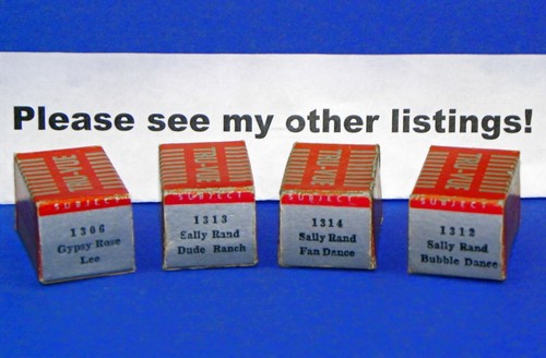 Vtg 1940 3D Tru-Vue Historic Michael Todd Burlesque Circus N. Chicago Film Strip - Picture 7 of 7
