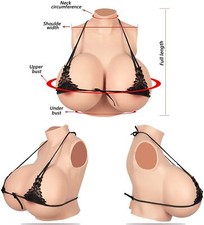 Realistic Silicone Breast Forms Fake Boobs For Crossdresser Drag Queen B-S Cup